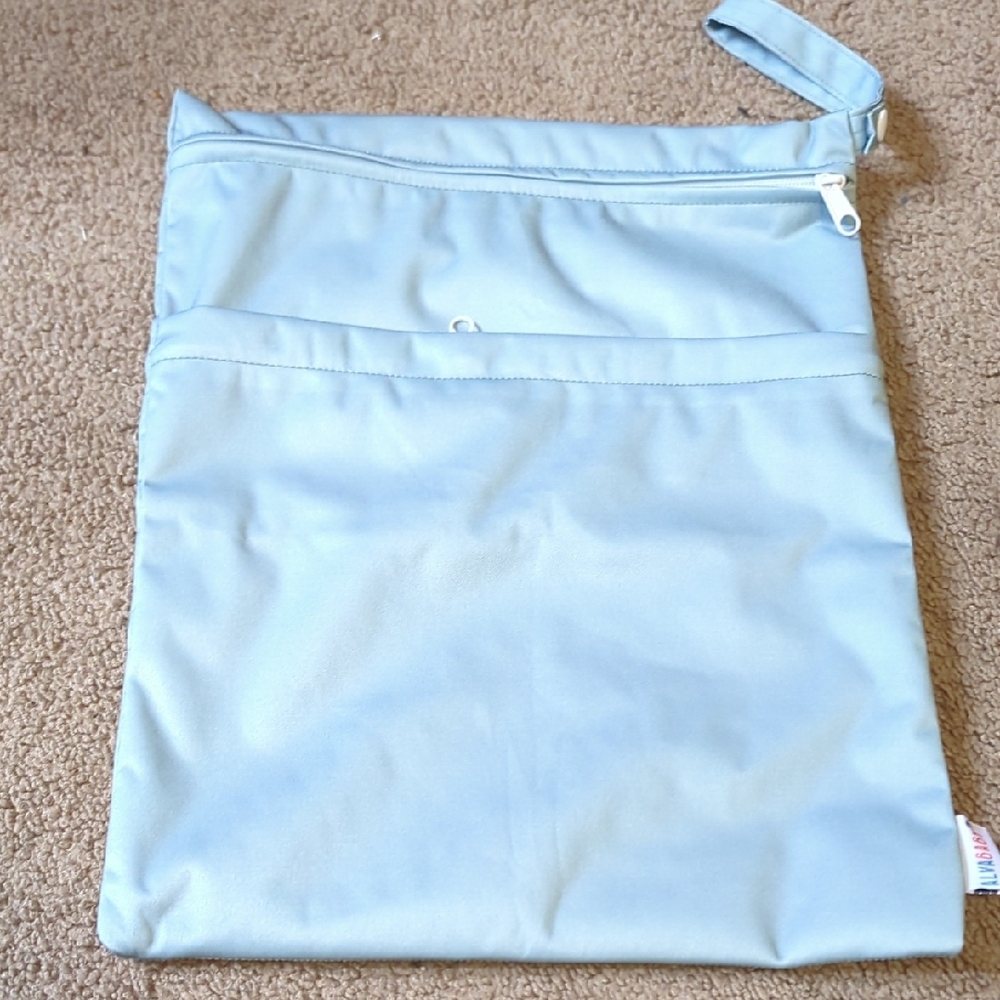 Light Blue Wet Bag with Handle